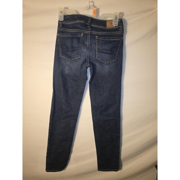 American Eagle Super Skinny Jeans Juniors Womens Size 00 Tiny Stretch - Picture 1 of 2